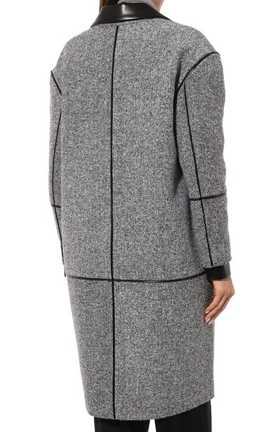 Шерстяное пальто SEVEN LAB черно-белого цвета по цене 43680 руб., арт. SCP.17.120.361, фото 4 Шерстяное пальто SEVEN LAB, арт. SCP.17.120.361, фото 4