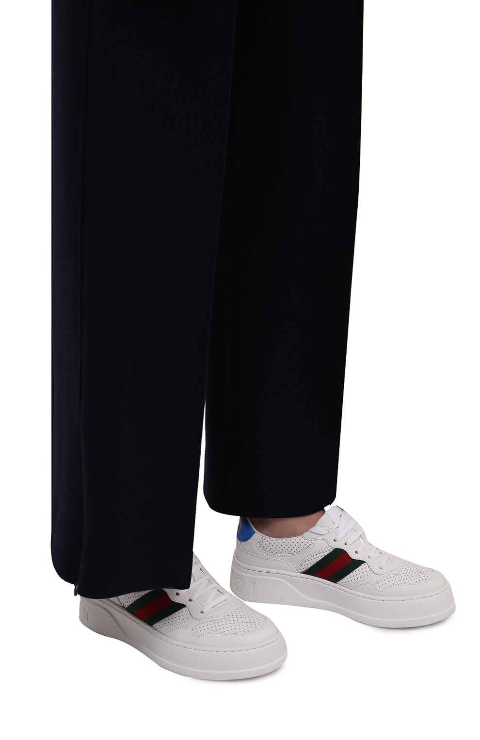 Кожаные кеды chunky b GUCCI, арт. 670415/UPG10, фото 3