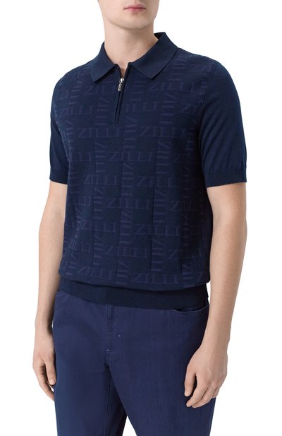 Поло из хлопка и шелка ZILLI, арт. KZP002M0147VZCP00, фото 3