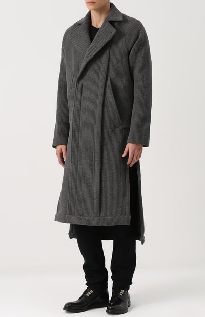 Хлопковое пальто асимметричного кроя с отложным воротником MANUEL MARTE, арт. C7102-2, фото 2