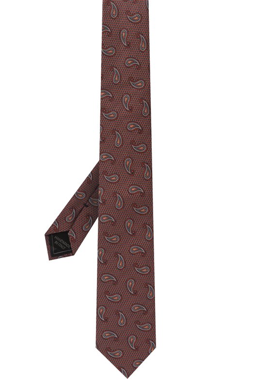 Шелковый галстук Brioni 061D00/PD497 Коричневый  061D00/PD497 Фото 3