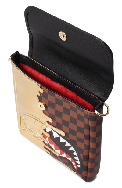 Сумка SPRAYGROUND, арт. 910B9340NSZ/SHARKS IN PARIS G0LD DRIP MESSENGER SL, фото 3