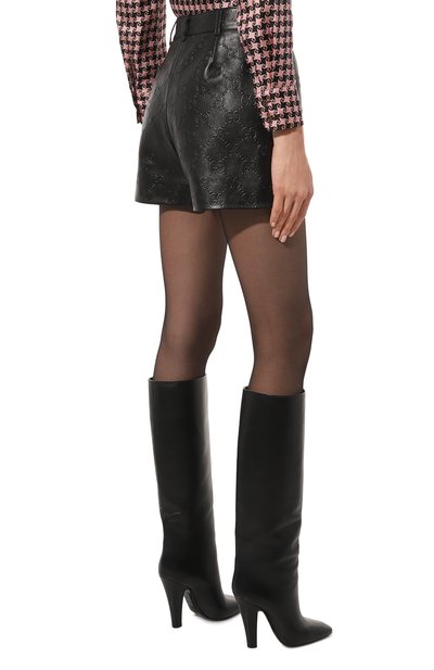 Кожаные шорты GUCCI, арт. 678573 XNAPN, фото 4