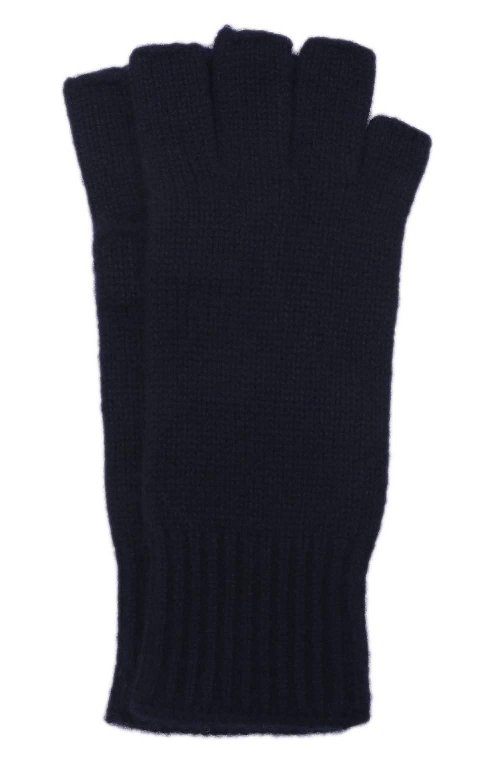 Кашемировые митенки KHAITE темно-синего цвета по цене 57550 руб., арт. 8715600/KAI, фото 1 Кашемировые митенки KHAITE, арт. 8715600/KAI, фото 1