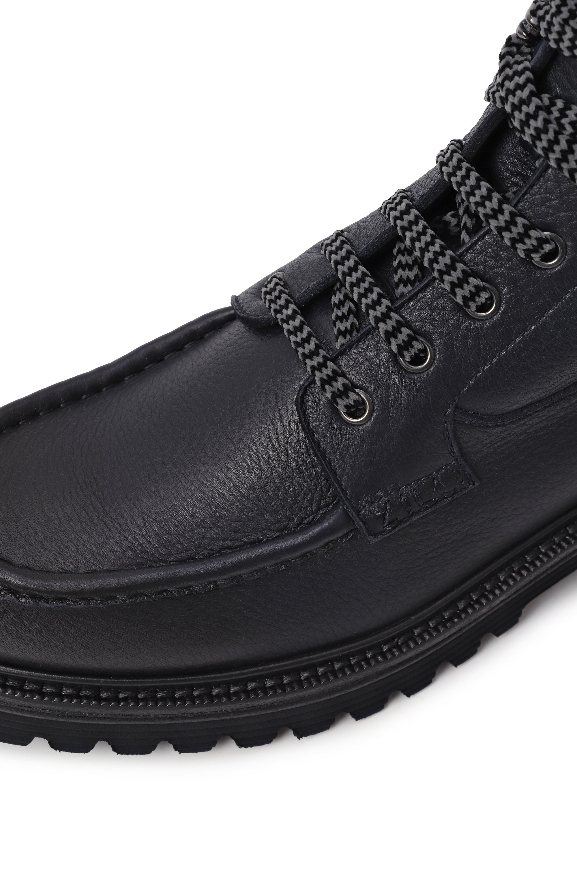 Кожаные ботинки ZILLI темно-синего цвета по цене 192000 руб., арт. H0134AM1947VSTM01, фото 7 Кожаные ботинки ZILLI, арт. H0134AM1947VSTM01, фото 7