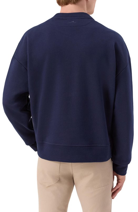 Хлопковый свитшот Paul&Shark 15311848/3XL-6XL Синий  15311848/3XL-6XL Фото 4