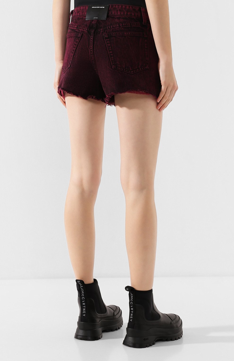 Джинсовые шорты ALEXANDER WANG розового цвета по цене 35400 руб., арт. 4DC1204689, фото 4 Джинсовые шорты ALEXANDER WANG, арт. 4DC1204689, фото 4