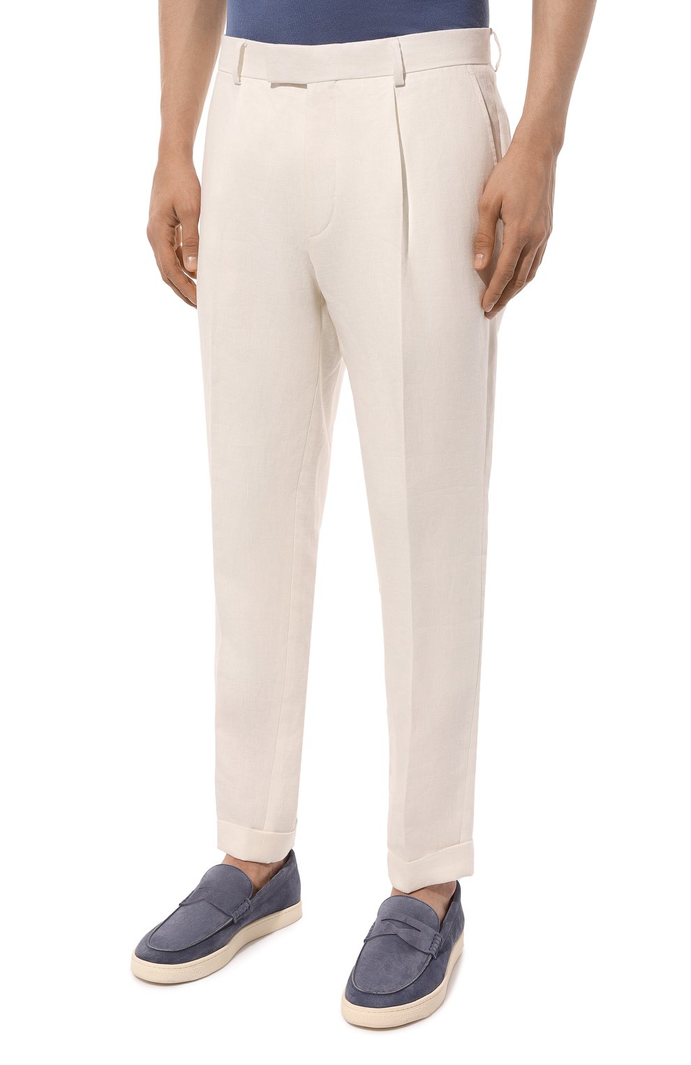 Льняные брюки BOSS, арт. 50514636, фото 3