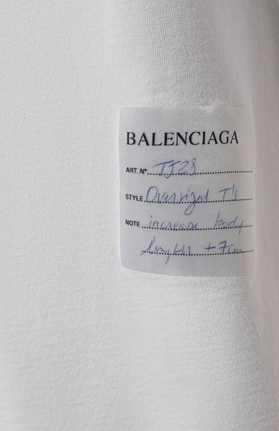 Хлопковая футболка BALENCIAGA, арт. 739028/TPVN4, фото 5