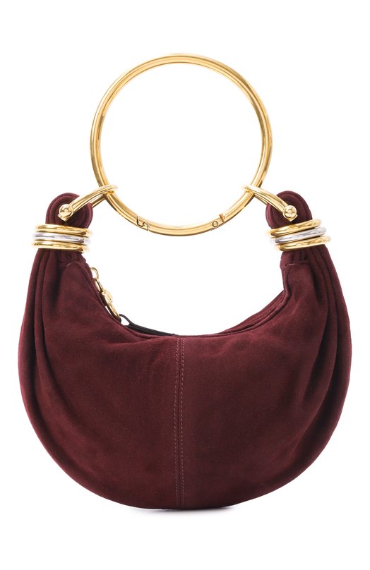 Сумка Bracelet small Chloé CH25US623P37 Бордовый  CH25US623P37 Фото 6
