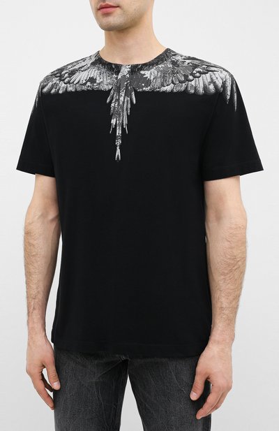 Хлопковая футболка MARCELO BURLON, арт. CMAA018E20JER002, фото 3