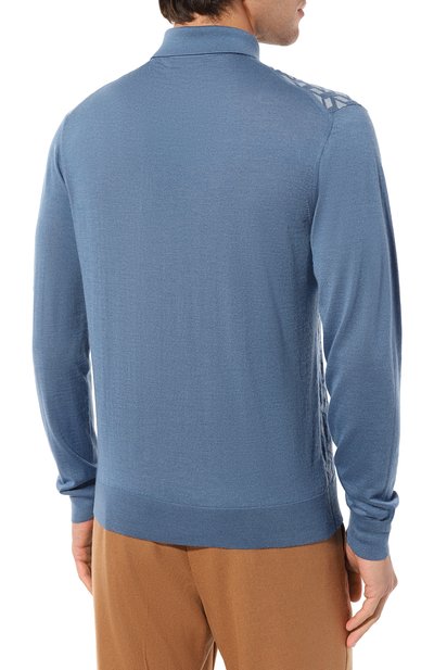 Поло из кашемира и шелка MVST голубого цвета по цене 81850 руб., арт. 222M22A679571, фото 4 Поло из кашемира и шелка MVST, арт. 222M22A679571, фото 4