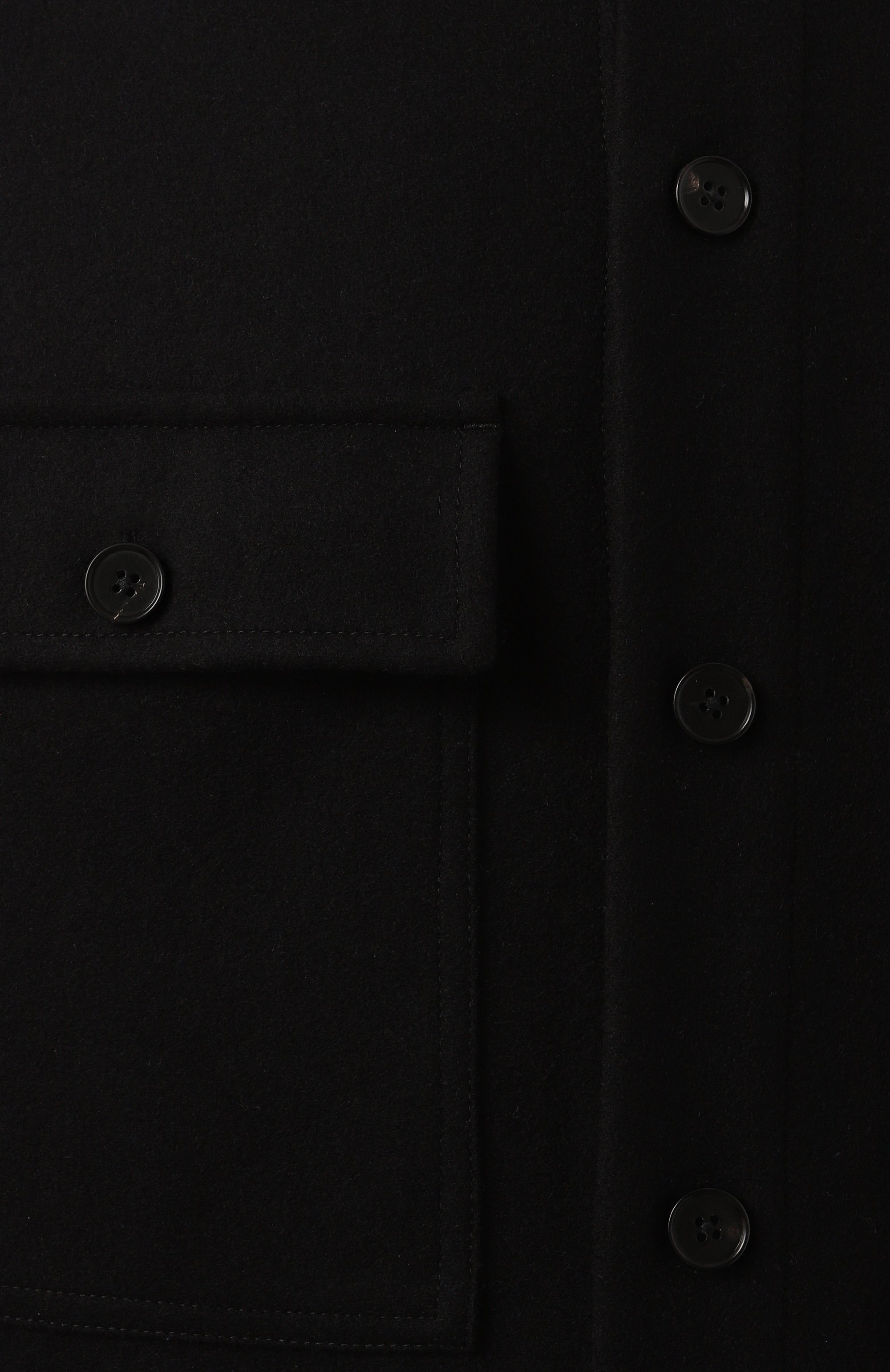 Шерстяная куртка-рубашка JIL SANDER черного цвета по цене 156000 руб., арт. J47DL0131/J40182, фото 5 Шерстяная куртка-рубашка JIL SANDER, арт. J47DL0131/J40182, фото 5