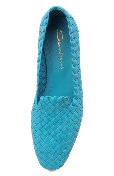 Кожаные лоферы SANTONI, арт. WUJL59384HA1SECCZ60, фото 5