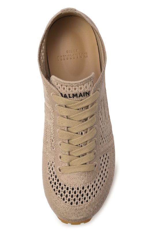 Текстильные кроссовки Racer 45 Balmain GN0VI770/TCHR Бежевый  GN0VI770/TCHR Фото 6