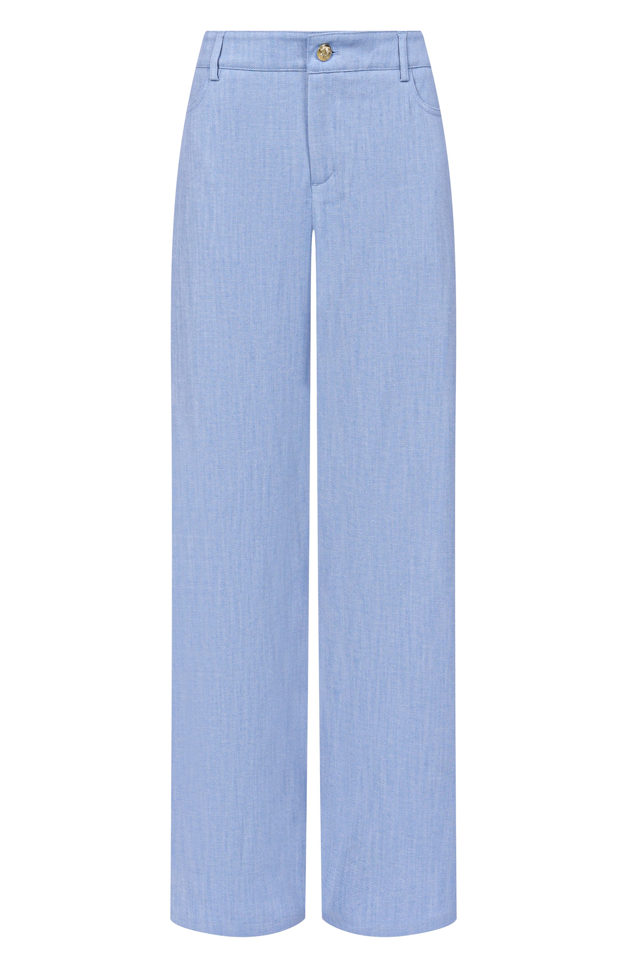 Брюки MAX AND MOI голубого цвета по цене 38500 руб., арт. E25BAINA, фото 1 Брюки MAX AND MOI, арт. E25BAINA, фото 1