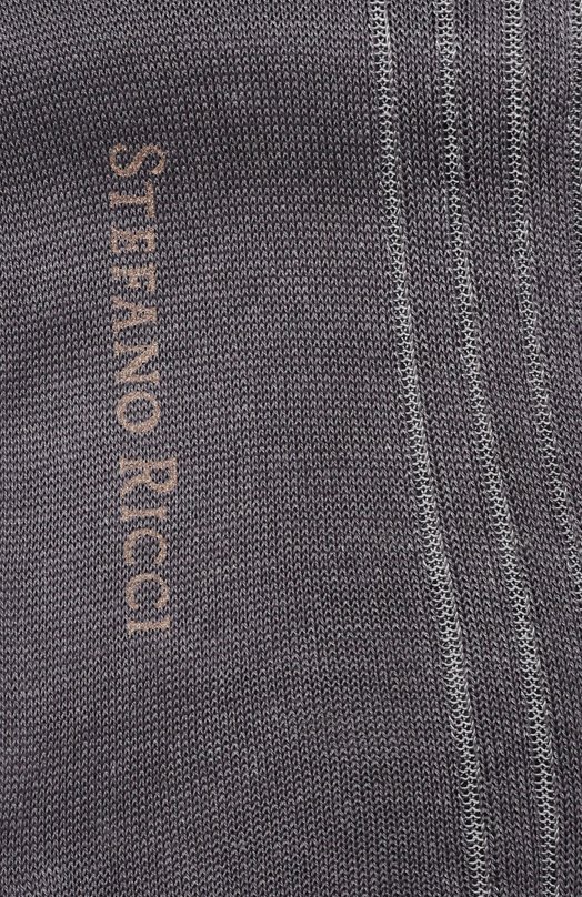 Хлопковые носки Stefano Ricci C052JQ0000 Серый  C052JQ0000 Фото 2