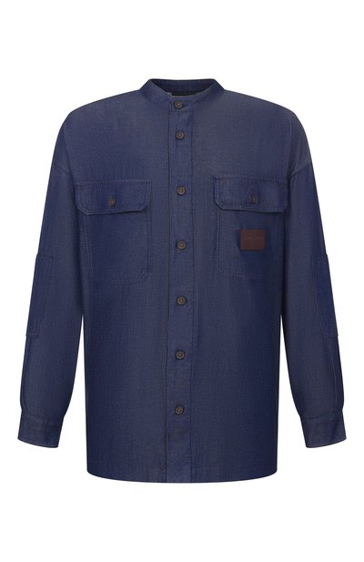 Мужская рубашка из лиоцелла и хлопка EMPORIO ARMANI, арт. EM005495/AF25156