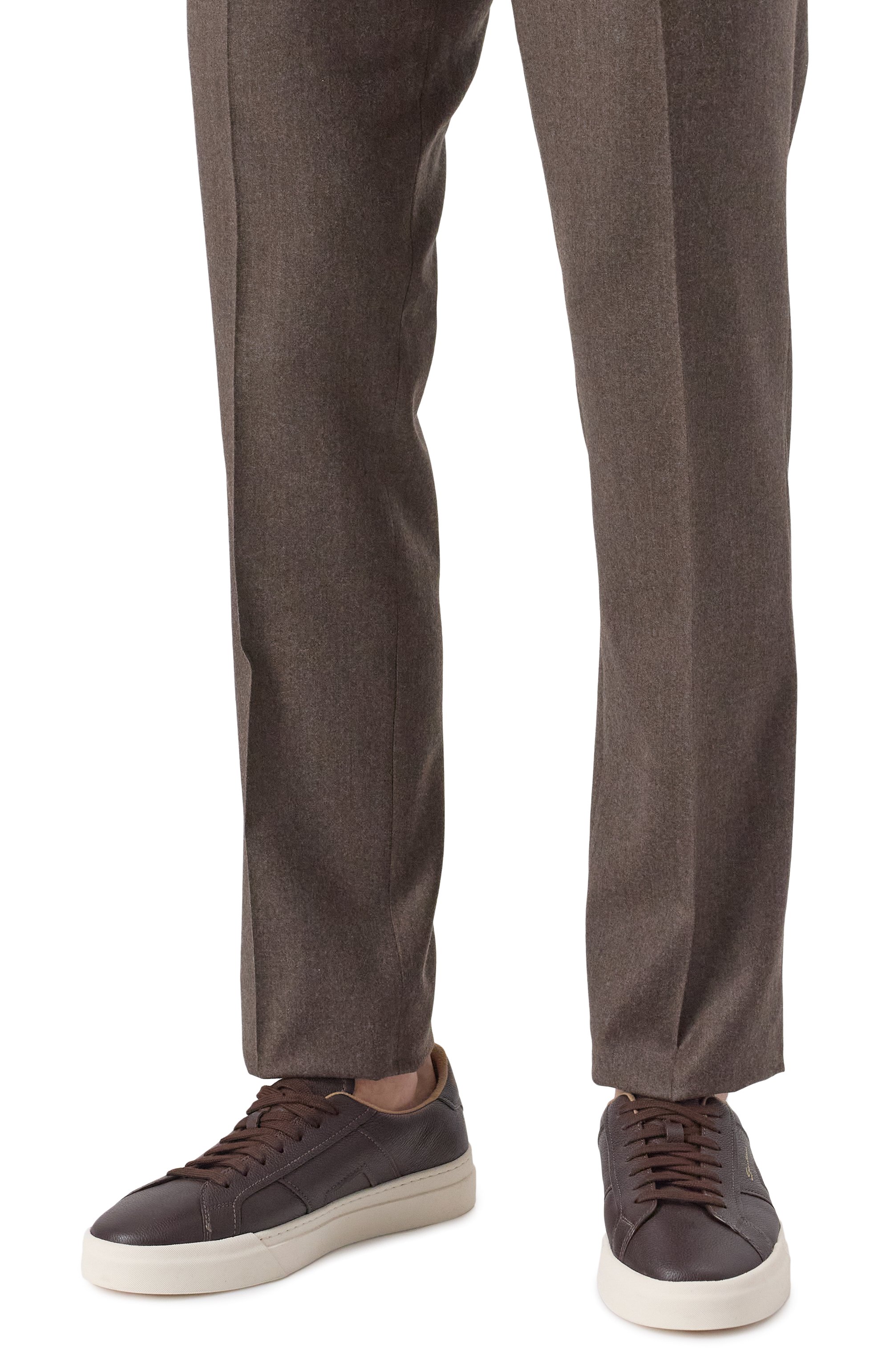 Кожаные кеды gloria SANTONI, арт. MBGG21967PNNKSIW, фото 3