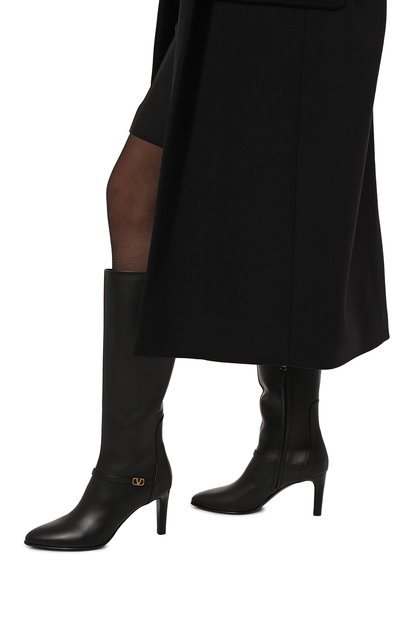 Кожаные сапоги vlogo signature VALENTINO, арт. 5W2S0JK7/DSH, фото 3