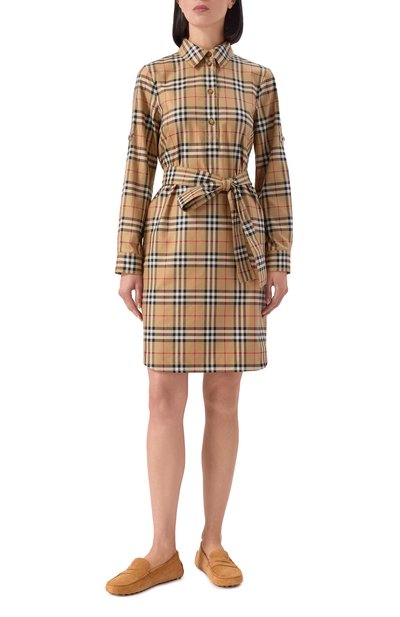 Хлопковое платье BURBERRY, арт. 8085647, фото 3