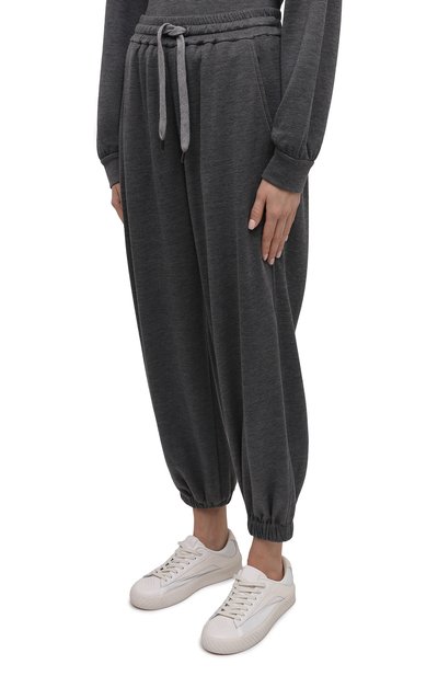 Джоггеры из хлопка и шелка BRUNELLO CUCINELLI, арт. MD828SS199, фото 3