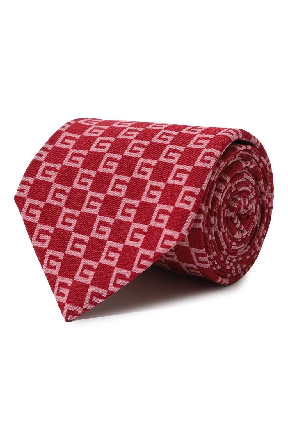 Шелковый галстук GUCCI красного цвета по цене 25920 руб., арт. 616670 4B005, фото 1 Шелковый галстук GUCCI, арт. 616670 4B005, фото 1