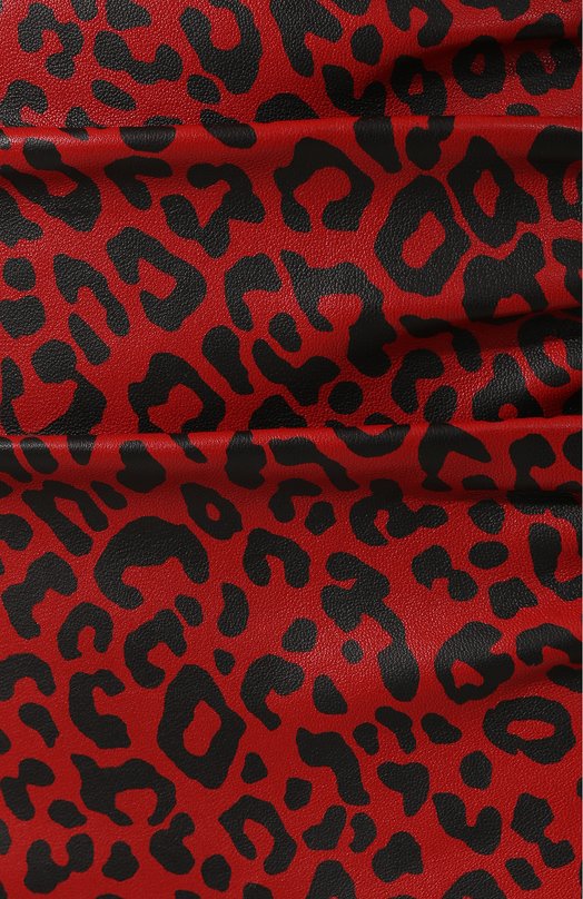 Кожаная юбка DROMe Красный, фото 5