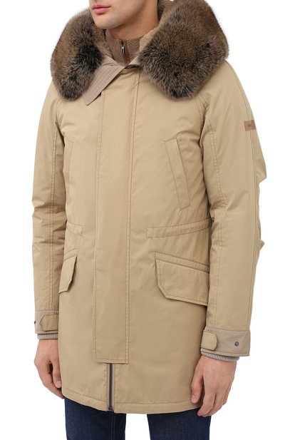 Пуховая парка с меховой подкладкой YVES SALOMON, арт. 21WHM00496A03X, фото 3