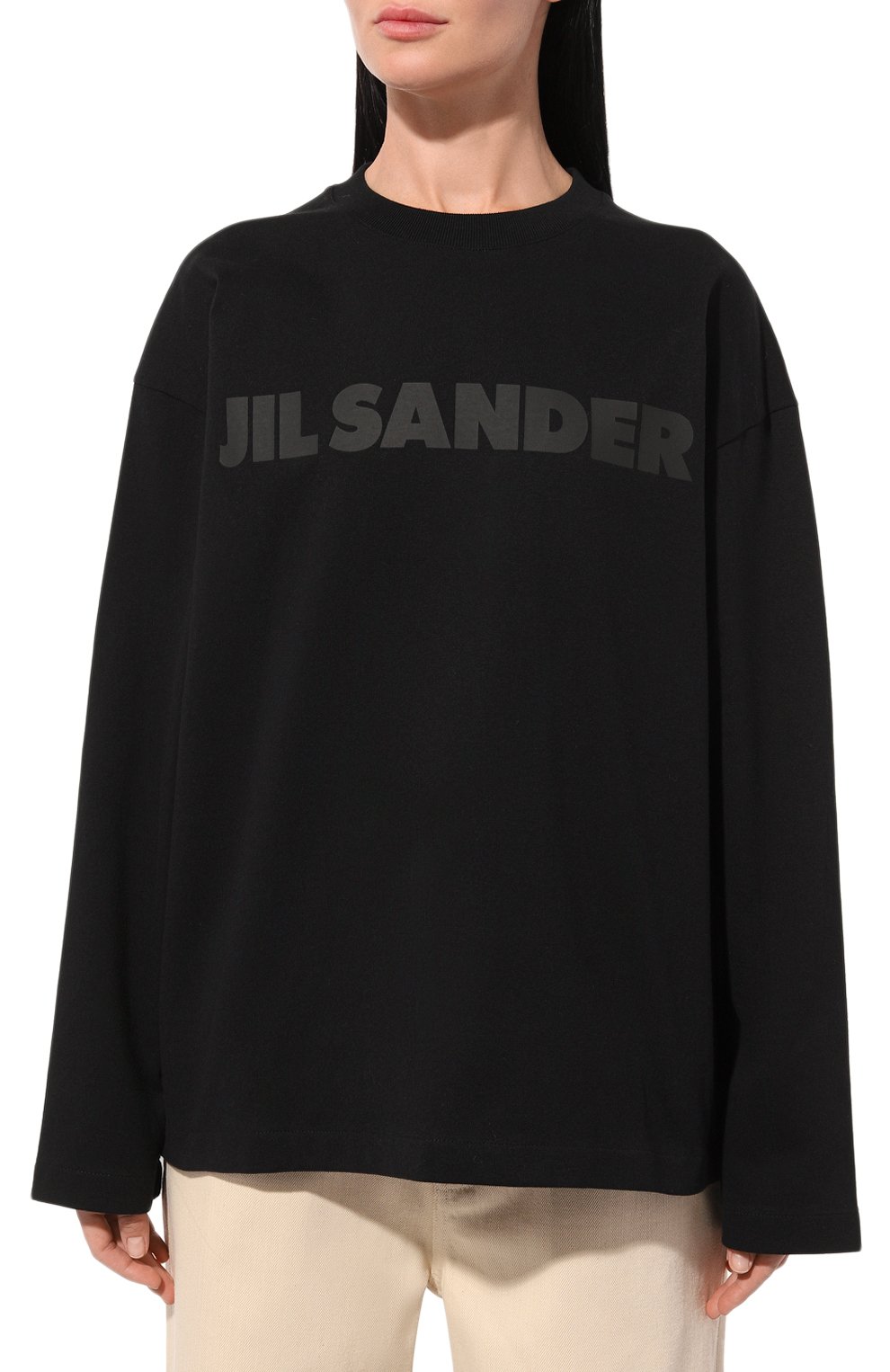 Хлопковый лонгслив JIL SANDER, арт. J03GC0136/J20243, фото 3