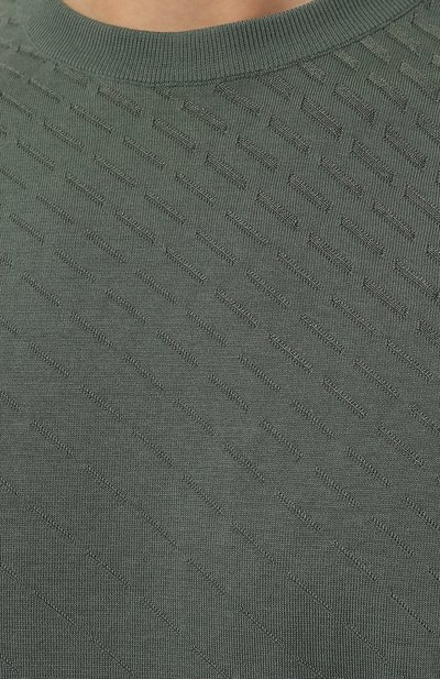 Хлопковый джемпер STEFANO RICCI зеленого цвета по цене 115000 руб., арт. K616303G10/F23213, фото 5 Хлопковый джемпер STEFANO RICCI, арт. K616303G10/F23213, фото 5