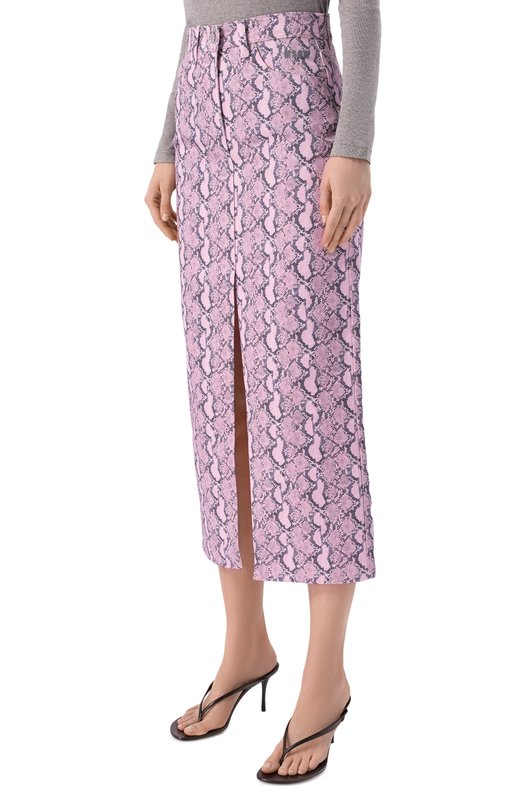 Джинсовая юбка MSGM 4042MDD14X 267356/267356 Розовый  4042MDD14X 267356/267356 Фото 3
