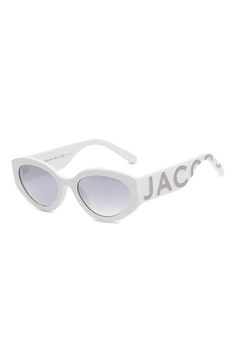 Женские солнцезащитные очки MARC JACOBS (THE) белого цвета, арт. MARC 694/G HYM | Фото 1 (Но�с: Не проставлено; Тип очков: С/з; Региональные ограничения белый список (Axapta Mercury): Не проставлено; Материал: Пластик; Оптика Гендер: оптика-женское; Очки форма: Овальные)