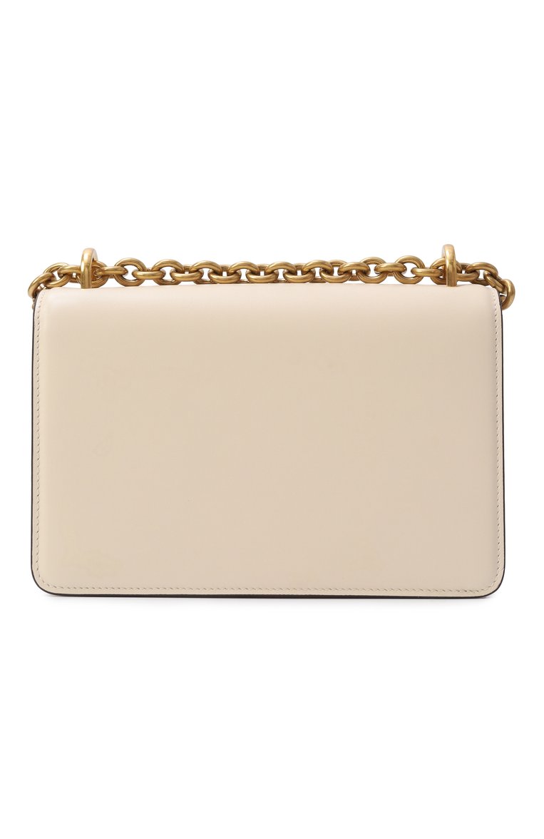Женская сумка vain small VALENTINO кремового цвета, арт. 6W2B0R17/GCB | Фото 6 (Размер: small; Материал: Натуральная кожа; Автоматизация состава: Проставлено; Автоматизация ТО: Проставлено)
