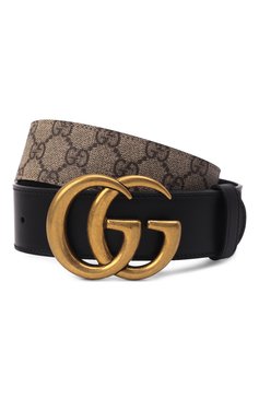 Женский ремень gg marmont GUCCI черного цвета, арт. 400593/92TLT | Фото 1 (Региональные ограничения белый список (Axapta Mercury): RU; Материал сплава: Проставлено; Нос: Не проставлено; Материал: Пластик)