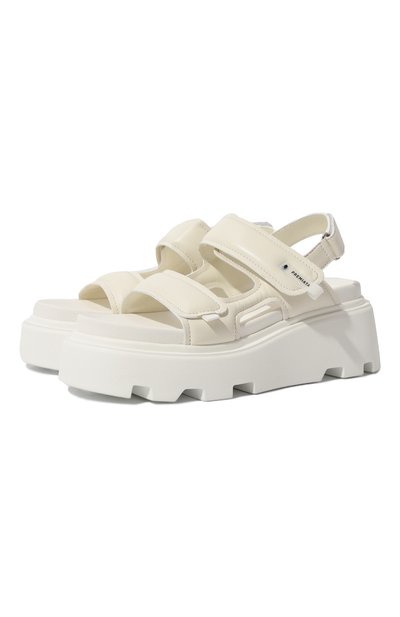 Кожаные сандалии PREMIATA молочного цвета по цене 42650 руб., арт. M6478/NAPPA, фото 1 Кожаные сандалии PREMIATA, арт. M6478/NAPPA, фото 1