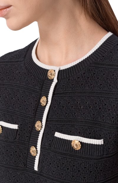 Хлопковый топ SELF-PORTRAIT, арт. SS26-055T-B, фото 5