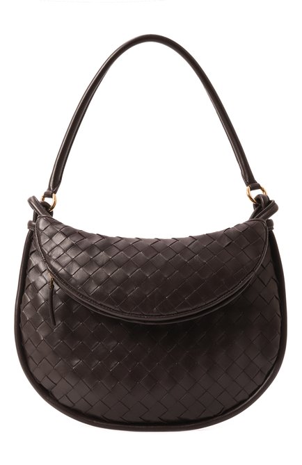 Женская сумка gemelli medium BOTTEGA VENETA темно-коричневого цвета, арт. 764281/VCPP1 | Фото 1 (Размер: medium; Драгоценные камни: Проставлено; Материал сплава: Проставлено; Материал: Натуральная кожа)