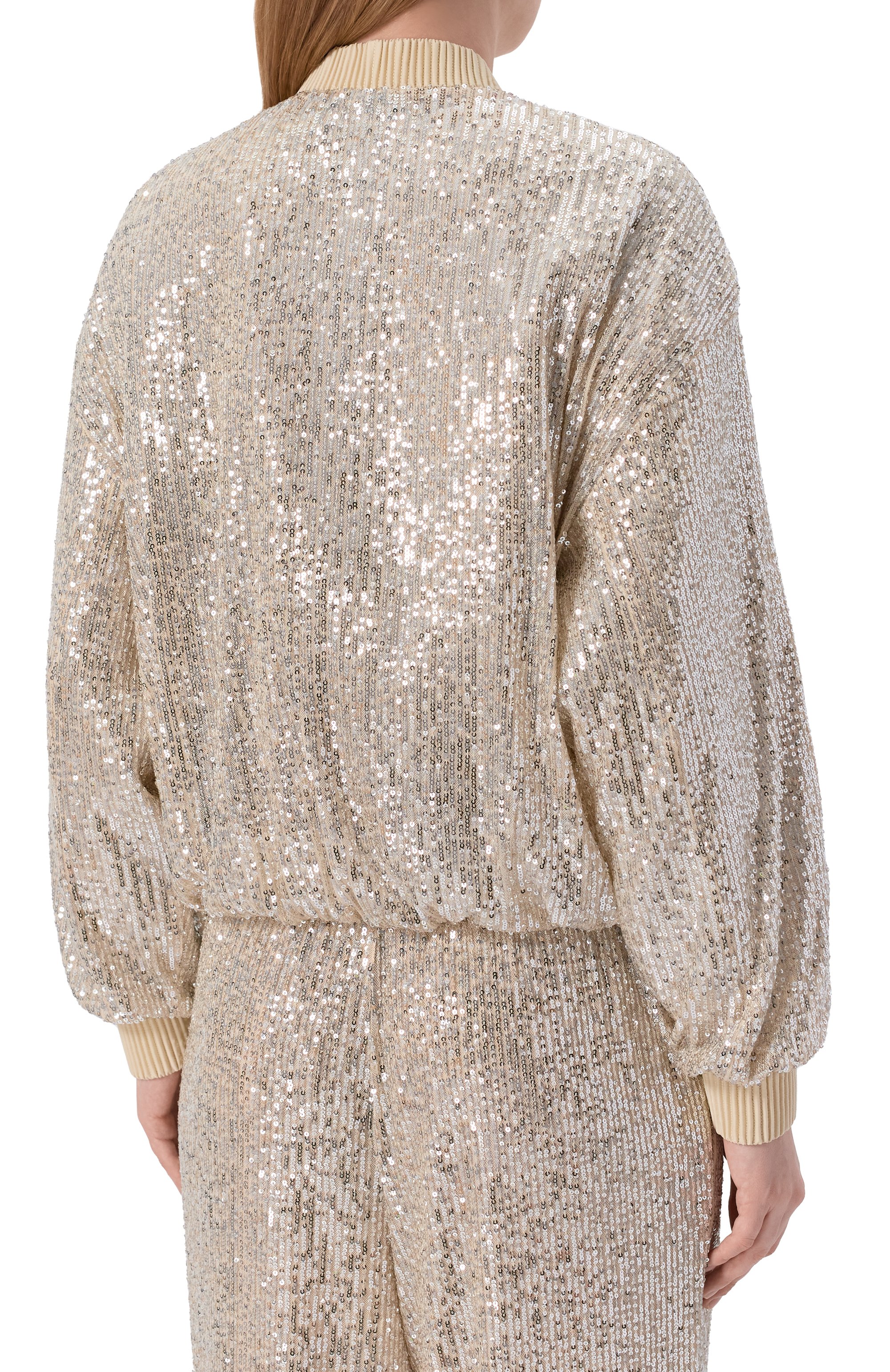 Бомбер с отделкой пайетками BOSS ORANGE, арт. 50548336, фото 4