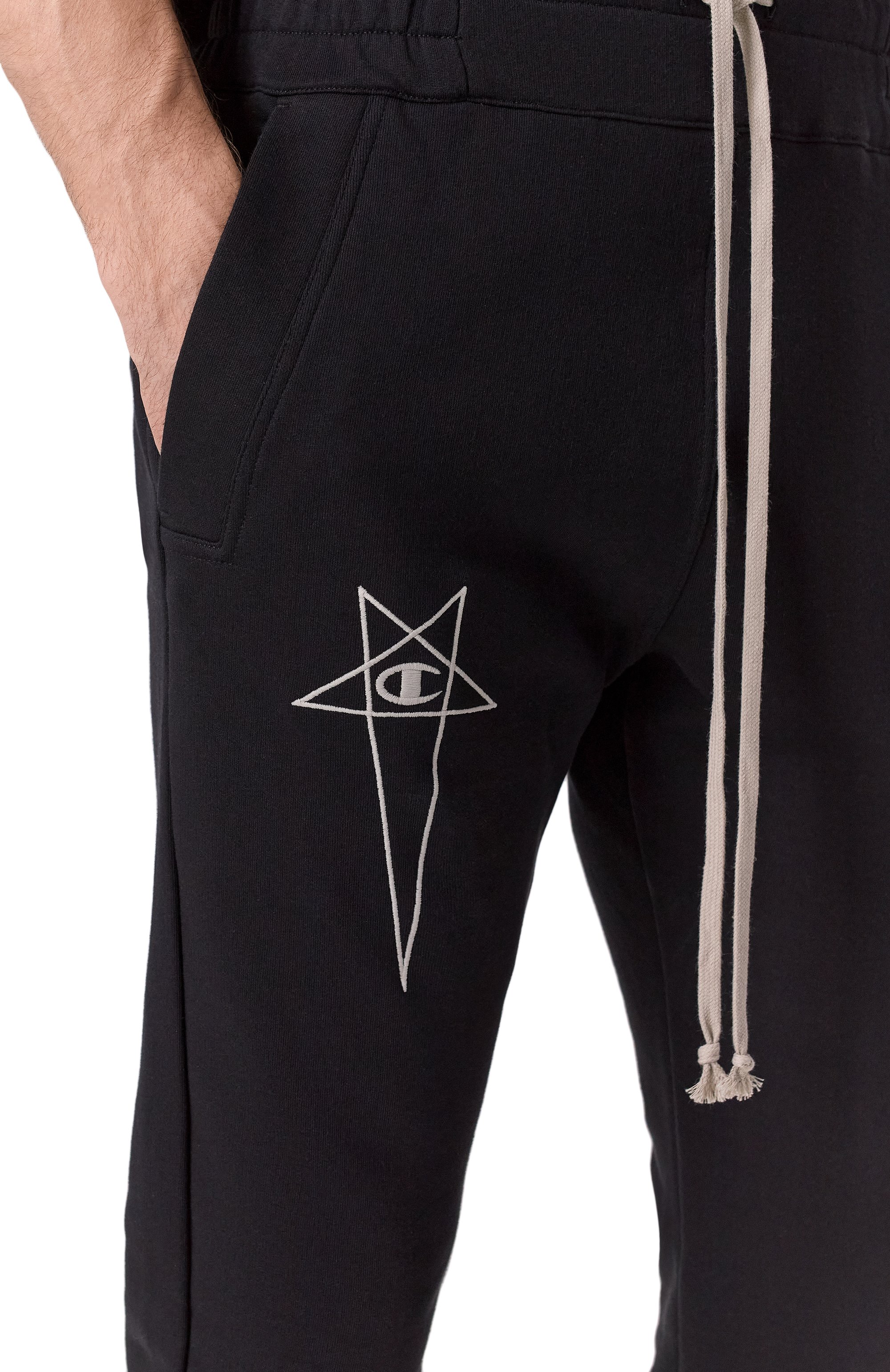 Хлопковые джоггеры rick owens x champion RICK OWENS, арт. CM01E1685/CHFE, фото 5