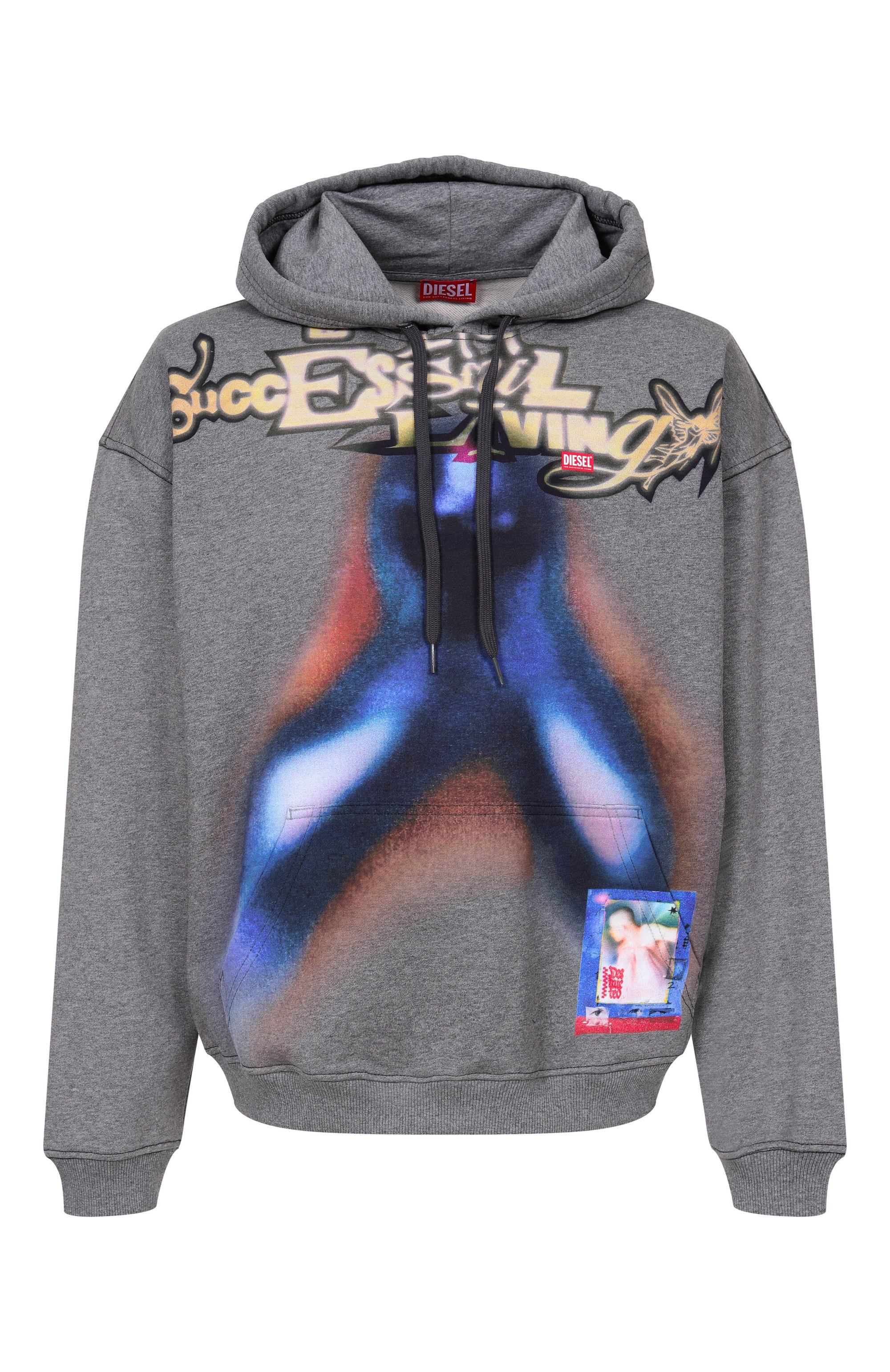 Хлопковое худи DIESEL, арт. A20950/0BMBJ, фото 1