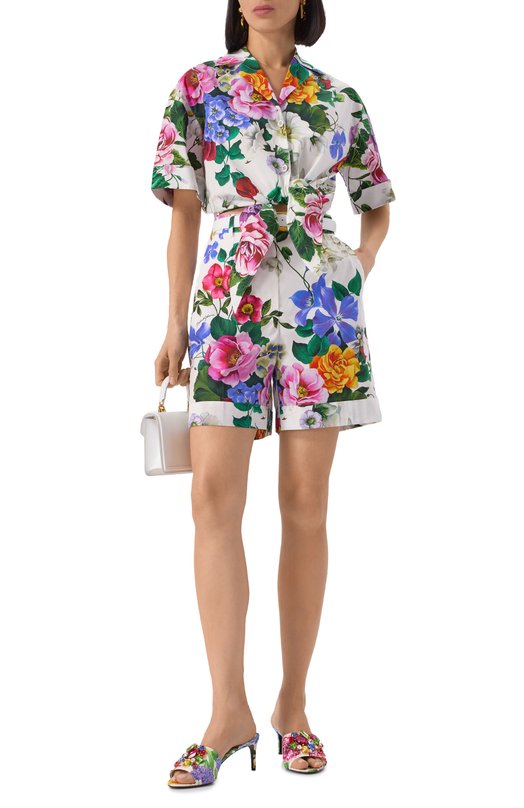 Хлопковые шорты Dolce & Gabbana FTC9RT/GDCZQ Разноцветный  FTC9RT/GDCZQ Фото 2