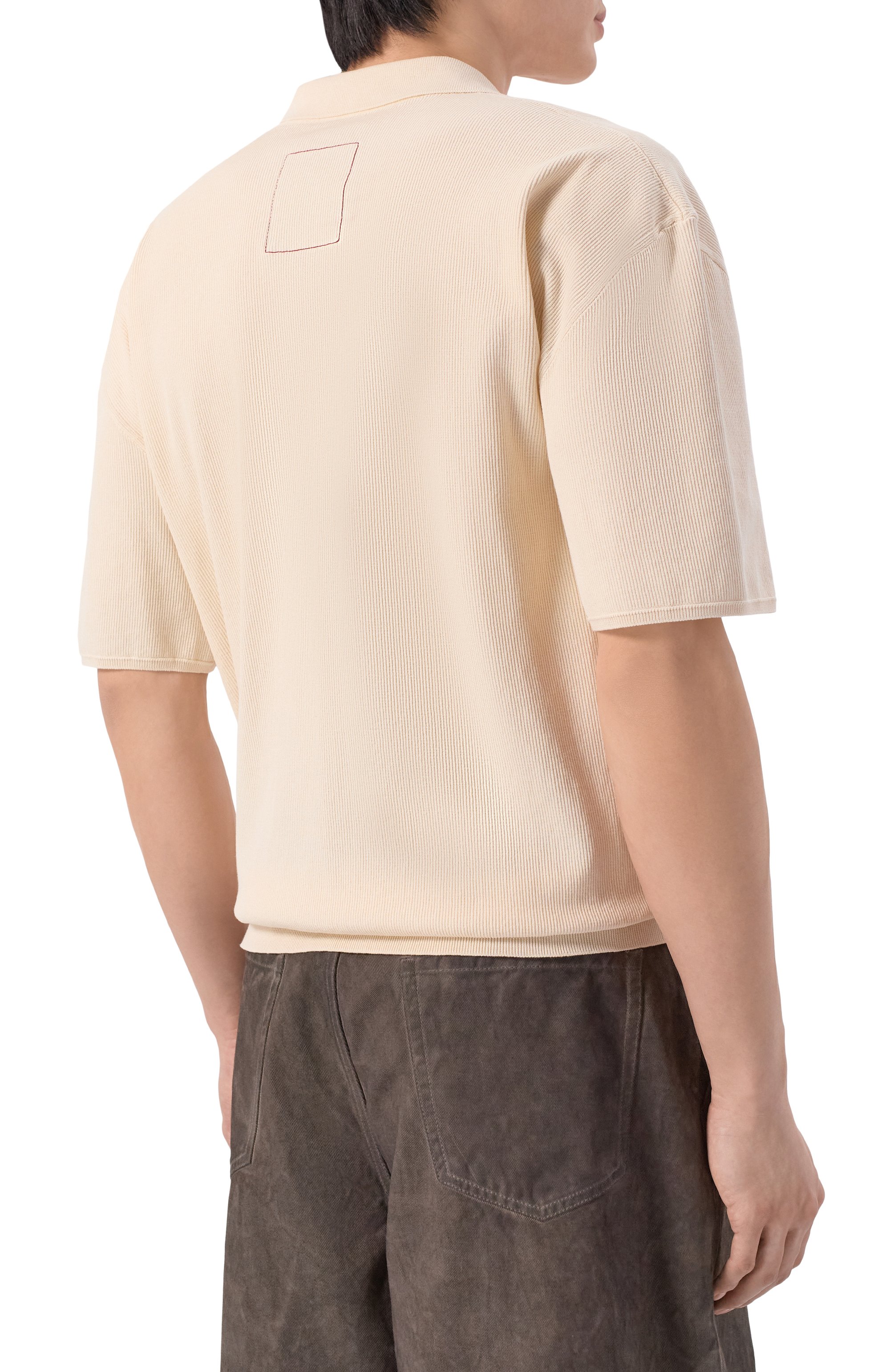 Поло из хлопка и шелка UMA WANG, арт. UK7543, фото 4