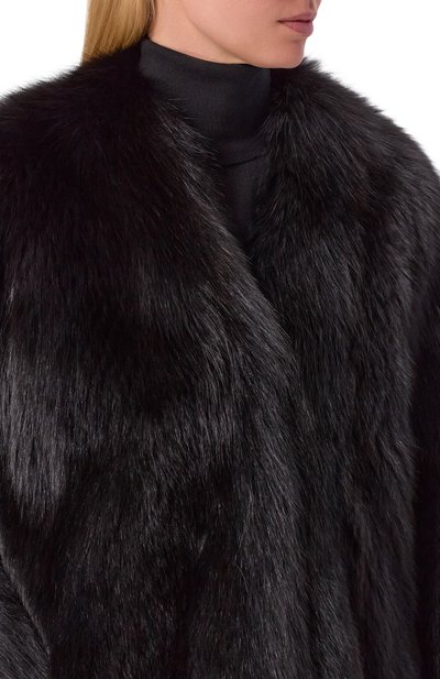 Шуба из лисы GIULIA GURMAN черного цвета по цене 860000 руб., арт. J3B40, фото 5 Шуба из лисы GIULIA GURMAN, арт. J3B40, фото 5