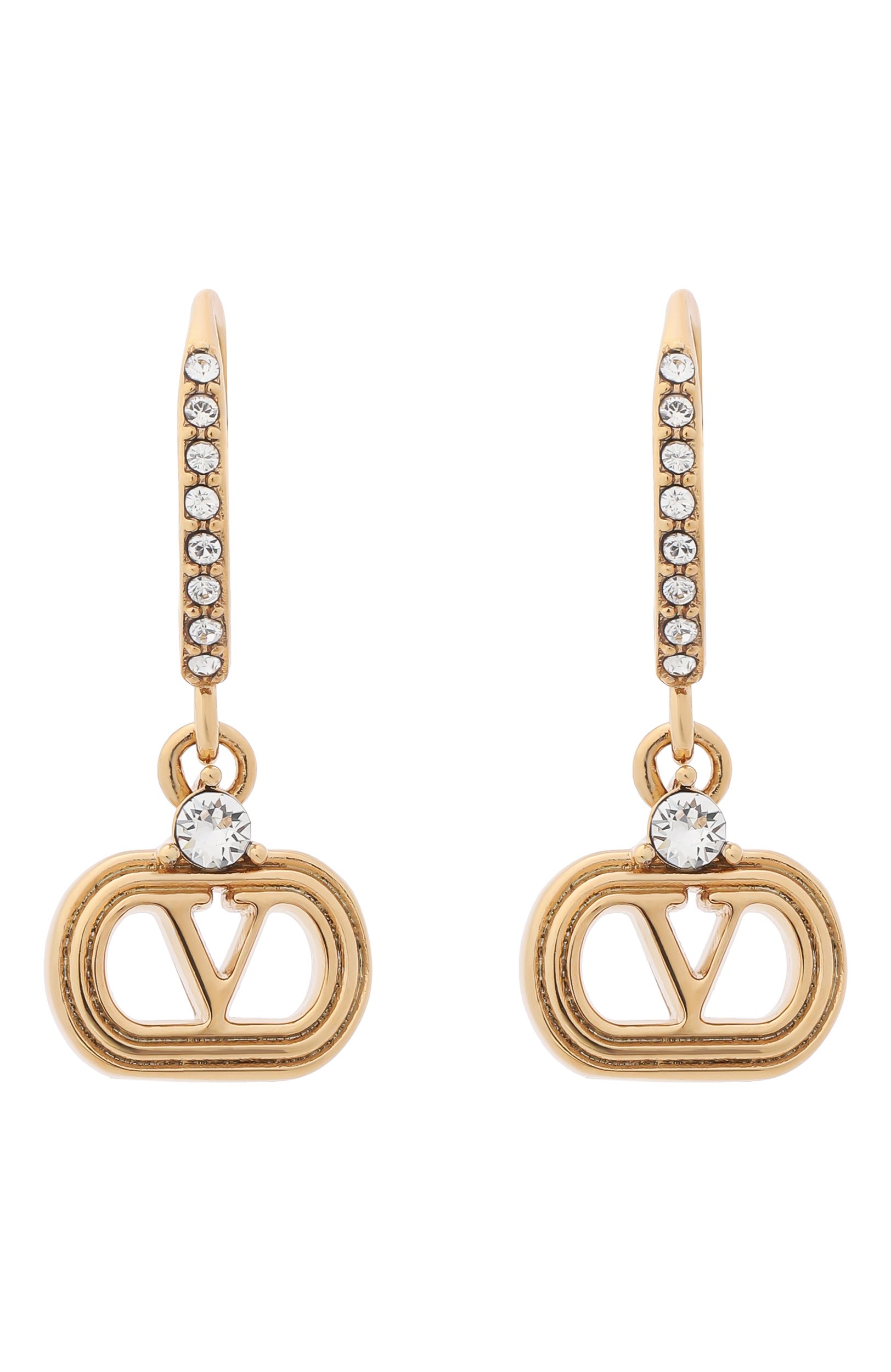 Серьги VALENTINO золотого цвета по цене 46150 руб., арт. 9W2J0AI3/YCW, фото 1 Серьги VALENTINO, арт. 9W2J0AI3/YCW, фото 1