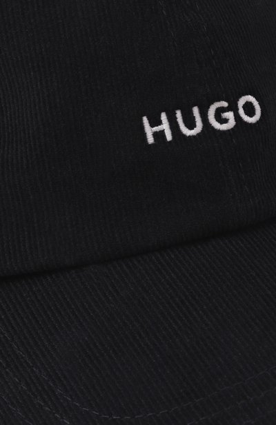 Вельветовая бейсболка HUGO темно-синего цвета по цене 6750 руб., арт. 50533412, фото 3 Вельветовая бейсболка HUGO, арт. 50533412, фото 3