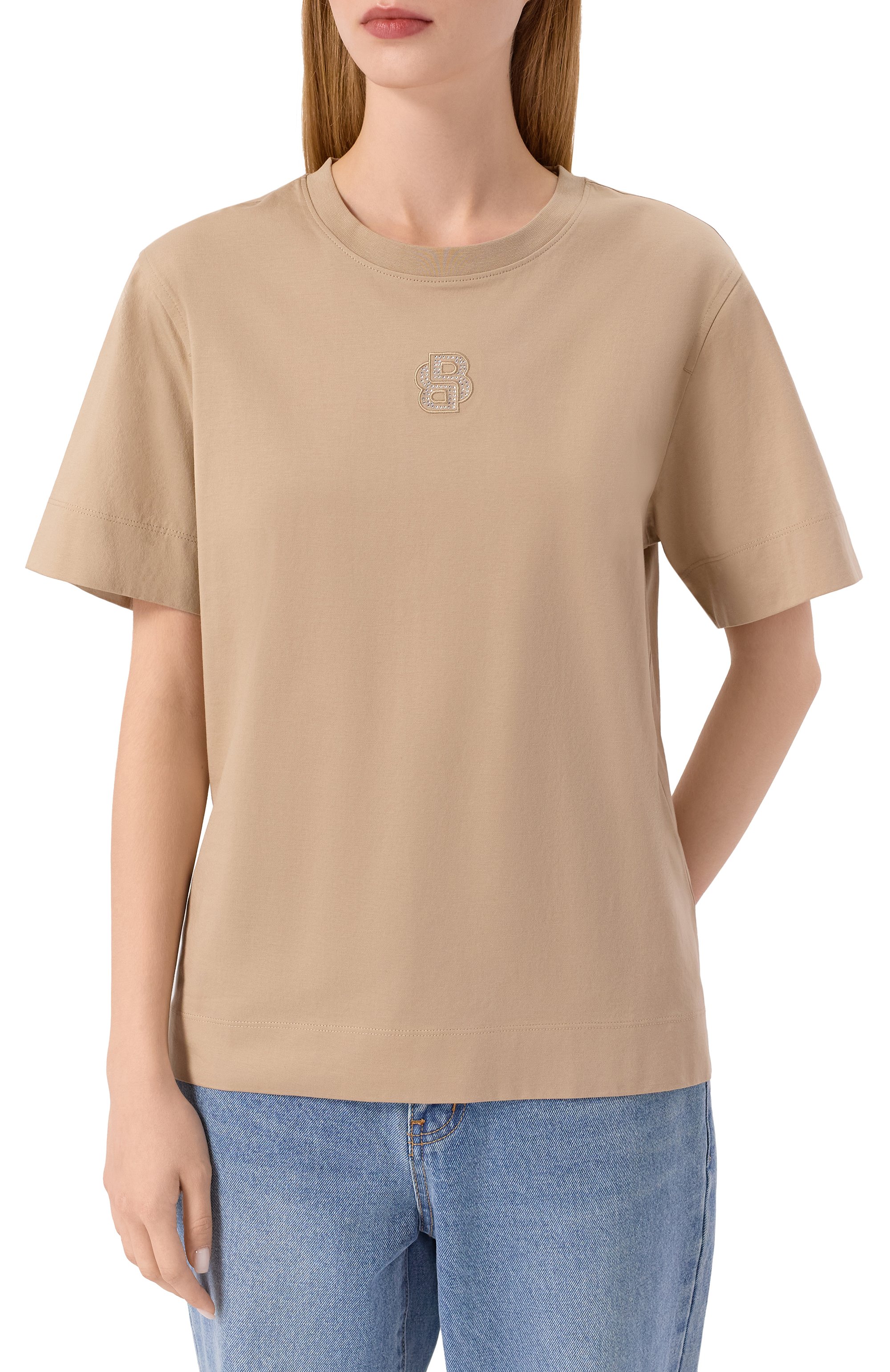 Хлопковая футболка BOSS, арт. 50551443, фото 3