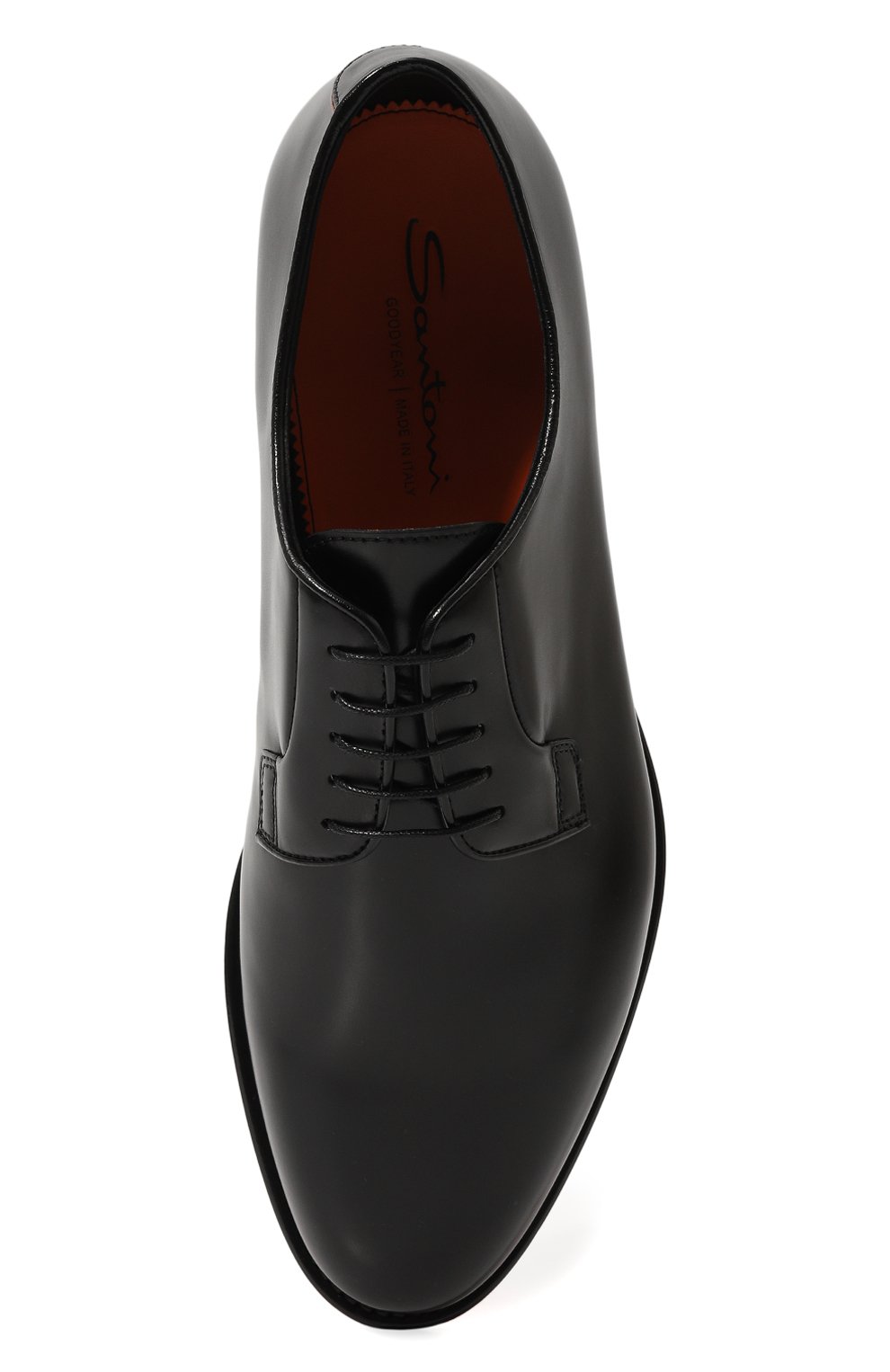 Кожаные дерби colin SANTONI черного цвета по цене 99500 руб., арт. MCCG17837PD5H0BR, фото 6 Кожаные дерби colin SANTONI, арт. MCCG17837PD5H0BR, фото 6