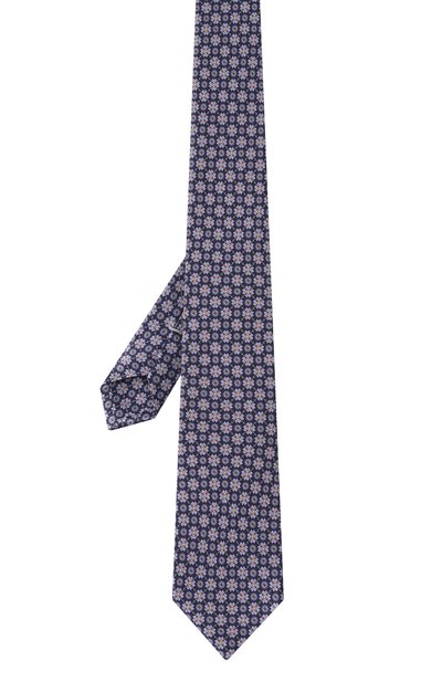 Шелковый галстук CANALI фиолетового цвета по цене 22950 руб., арт. 18/HS03841, фото 3 Шелковый галстук CANALI, арт. 18/HS03841, фото 3