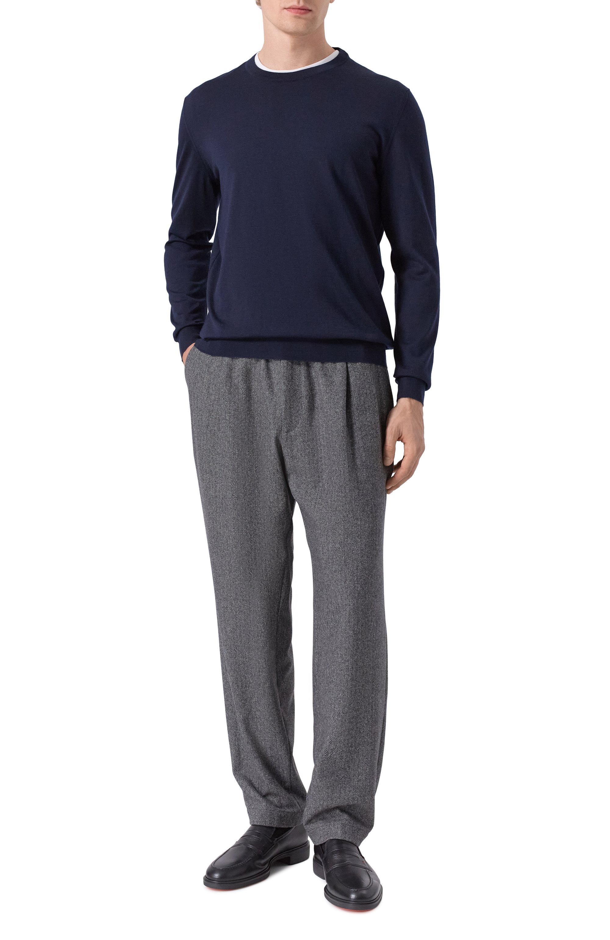 Шерстяные брюки DOLCE & GABBANA, арт. GP12QT/FCMDE, фото 2